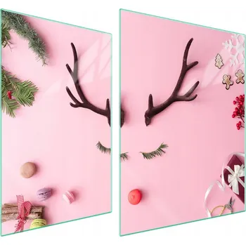 Obraz Skleněná ochranná deska na sporák 70x52 Jelen