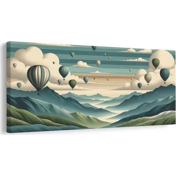 Obraz Dovido Obraz let balonem nad vrcholky hor
