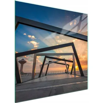 Obraz Skleněná ochranná deska na sporák 50x52 Pohled