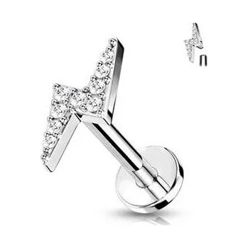 Piercing LB0033ST-1208 Labreta / cartilage piercing - blesk