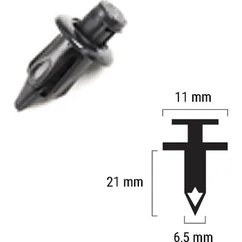 Plastový nýt RMS 121832011 HONDA GL 1800 Goldwing 2006-2006