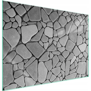 Obraz Skleněná ochranná deska na sporák 70x52 Kámen