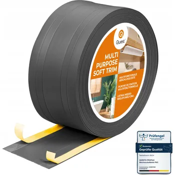 soklová lišta PVC lišta Quest 1 x 110, délka 2000 cm, tmavě šedá