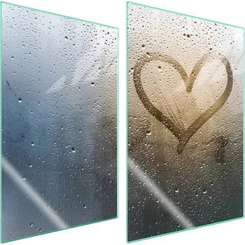 Obraz Skleněná ochranná deska na sporák 2x35x52 Srdce