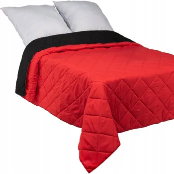 Prostěradlo Narzuta Polskie Tkaniny z mikrovlákna 140 cm x 220 cm červený