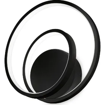 Ideal Lux OZ AP ON-OFF 2700K nástěnné svítidlo, LED 26W, 2450lm, 2700K, IP20, černé