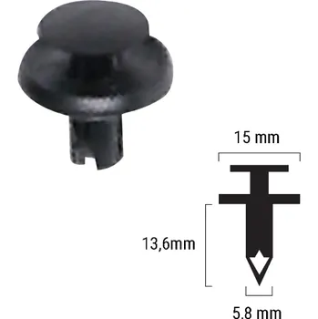 Plastový nýt RMS 121832017 SUZUKI UX 125 Sixteen 2008-2011