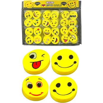 Pro Háčkování Guma mazací smajlíci 4 ks