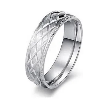 Prsten OPR0087-57 OPR0087 Dámský ocelový prsten, šíře 6 mm