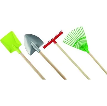 Motyka Sada dětského zahradního nářadí na zahradu - délka násady 60cm