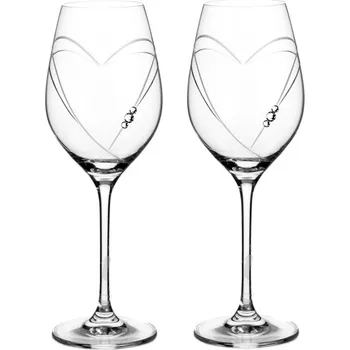 Sklenice Swarovski sklenice na víno Heart 360ml /2ks * (Cena za set 2 kusy)