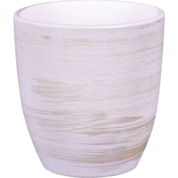 Obal na květináč Nohel Garden Obal na květník KODET WHITE keramický matný d16x17cm