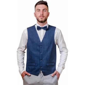 Motýlek Avantgard Set vesta a motýlek, 662-55123, Modrá Velikost: 52