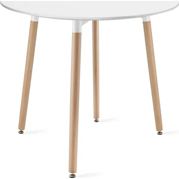 Jídelní stůl Kulatý stůl KAMI 80cm - bílý