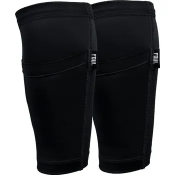 Hokejový chránič holeně FOUL Fotbalové návleky na chrániče s kapsou FOUL černé S