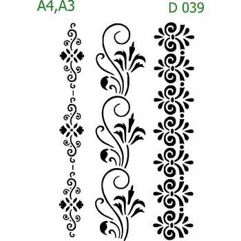 Šablona D 039 - A4 , Nelepící folie