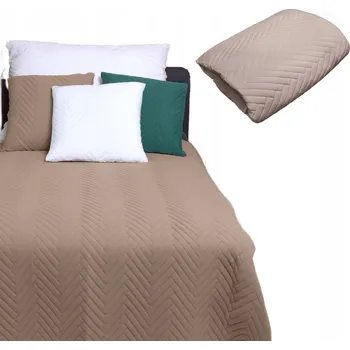 Přehoz na lůžko Přehoz na postel Rolmajster polyester 220 cm x 240 cm béžový