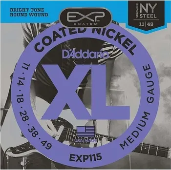 Struna pro kytaru a smyčcový nástroj D’Addario EXP115 .011/.049