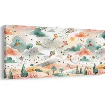 Obraz Dovido Obraz hřejivé odpoledne s létajícími draky