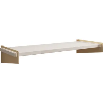 police ADRK Nástěnná police OVO GWS 60, bílá lesk/zlatá