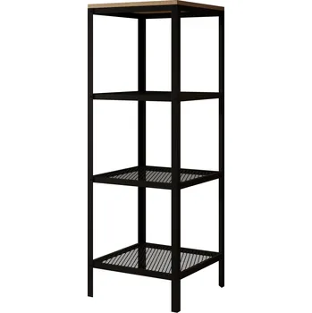 Knihovna ADRK Regál na knihy RELI BS 40, dub sonoma/černá