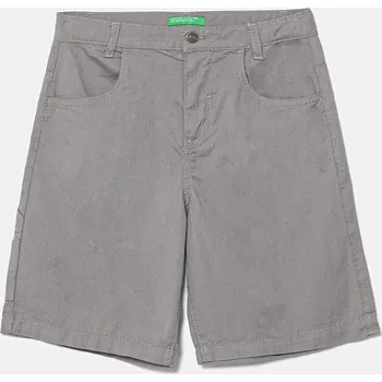 Dětské bavlněné šortky United Colors of Benetton 47RGC902U.G.Seasonal šedá 90X, vel. 122