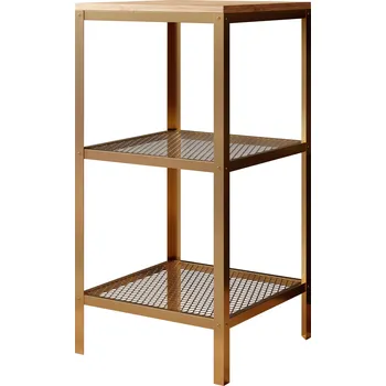 Knihovna ADRK Regál na knihy ROLIN GOL 40, dub lancelot/zlatá