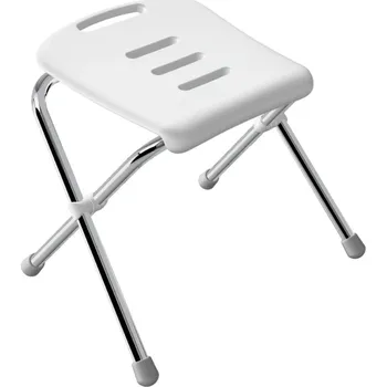 Koupelnové sedátko Spirella Skládací sedátko do sprchy SITZ, bílá, 47 cm