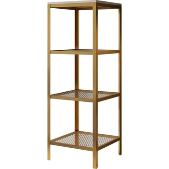 Komoda ADRK Regál na knihy RELI GWS 40, bílá lesk/zlatá