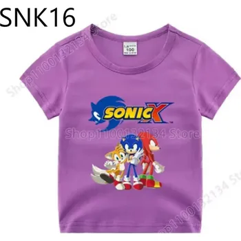 Dívčí tričko Dětské tričko Sonic pro holky různé potisky (SKLAD, fialové) Motiv: fialová (SNK16), Velikost: 120