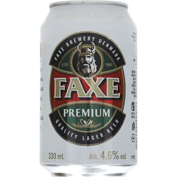 Pivo FAXE Premium 4,6% 0,33 l plech