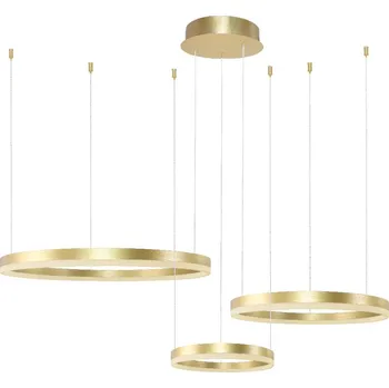 Azzardo HALO závěsné svítidlo LED 120W 9120lm 3000-6000K IP20, zlatá + ovladač