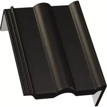 betonová krytina KMB BETA Samet pultová okrajová pravá černá