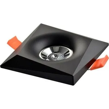 Bodové svítidlo Azzardo LORENZO zápustné svítidlo 1x GU10 50W bez zdroje 9,7cm hranaté IP20, černé