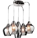 Azzardo AMBER MILANO závěsné svítidlo 5x G9 40W bez zdroje 50cm IP20, chromové