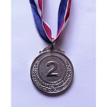 Stolní tenis FS Medaile Silver stříbrná stříbrná 5,0 cm