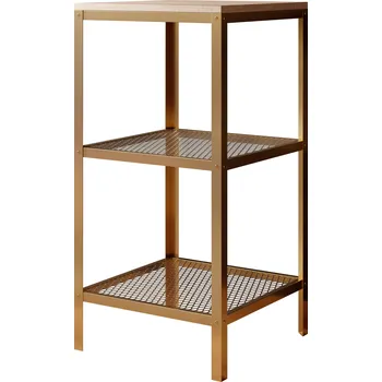 Komoda ADRK Regál na knihy ROLIN GS 40, dub sonoma/zlatá