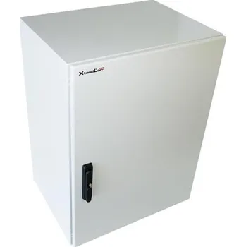 XtendLan 19" venkovní vodotěsný rozvaděč 17U 600x450, krytí IP55, nosnost 65kg, 3-bodový zámek, šedý