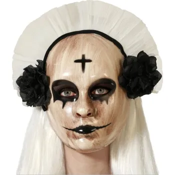 Karnevalová maska Falanzo Carnival Maska ke kostýmu Zlověstná jeptiška