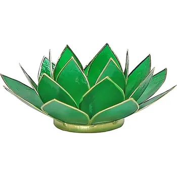 Svícen Svícen Lotos srdeční 4.čakra zelená