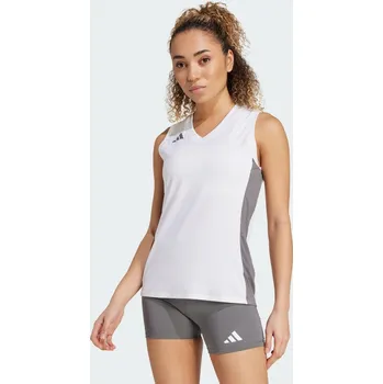 ADIDAS Volejbalový dres bez rukávů Quickset M BÍLÁ