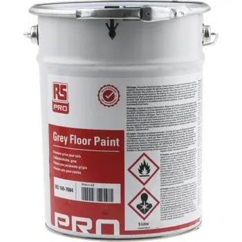 barva na zeď Nátěr 5L Vysoká odolnost plechovka, Šedá, Podlahy RS PRO