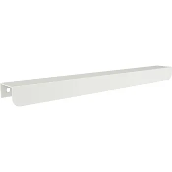 Nábytkové kování Nábytková úchytka hranová UA07 BÍLÁ MATNÁ zaoblená 540/560 mm na skříňku