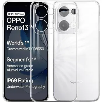 Pouzdro na mobilní telefon POUZDRO ULTRATENKÝ SILIKON SLIM GUMA PRO OPPO RENO 13 5G + SKLO DÁREK!