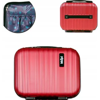 Mapi Tvrdý kabinový kufr malý ABS Mapi 13L Bordó 13 l