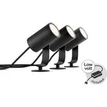 Philips HUE 17414/30/P7 Hue WACA Lily 3SET venkovní spotové LED svítidlo 8W 650lm 2200-6500K IP65 černá +adaptér