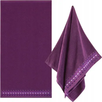 Ručník ZWOLTEX ZEN 2 Ručník s výšivkou malý na ruce fialový 450g 50x90cm