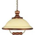 Prezent ACRYL závěsné svítidlo 1x E27 60W bez zdroje IP20, ořech+béžová