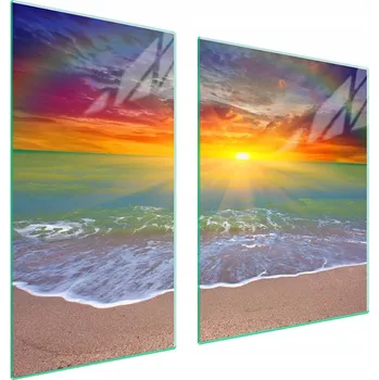 Obraz Skleněná ochranná deska na sporák 90x52 Slunce