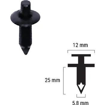 Plastový nýt RMS 121832018 SUZUKI GSX 1250 FA 2010-2016